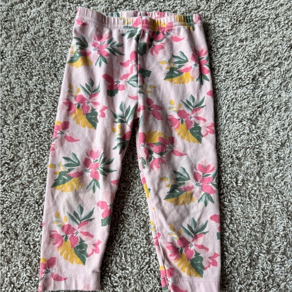 Toddler gir 2-piece fall outfit Long Sleeve top floral Leggings – Size 18 Months - Picture 10 of 12